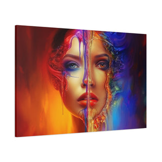 Beautiful Half - Digital Painting On Matte Canvas