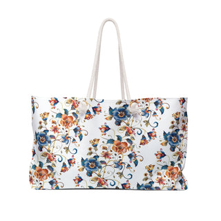 Summertime Tote Bag Orange and Turquoise
