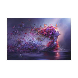 Earth's Rising Beauty - Digital Painting On Matte Canvas