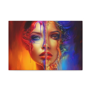 Beautiful Half - Digital Painting On Matte Canvas