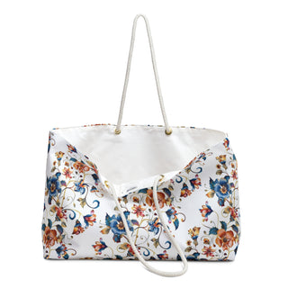 Summertime Tote Bag Orange and Turquoise