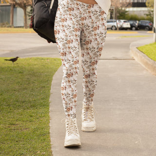 Fall Of Flowers Leggings