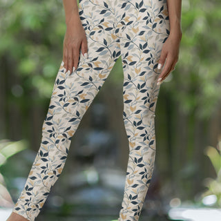 Leafy Design Leggings