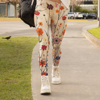 Pretty Bloomed Flower Leggings