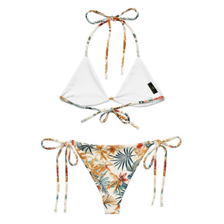 Tropical Leaves String Bikini