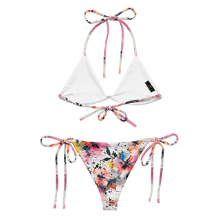 Blooming Flowers String Bikini
