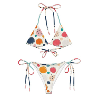 Cute Polka Dot String Bikini