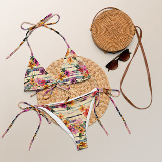 Pretty Floral String Bikini