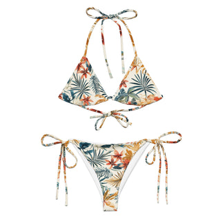 Tropical Leaves String Bikini