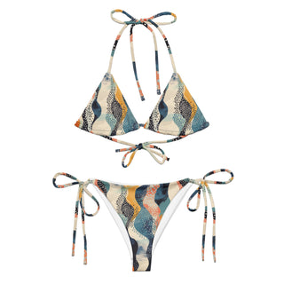 Abstract Designer String Bikini