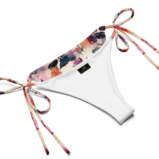 Red Floral Watercolor String Bikini