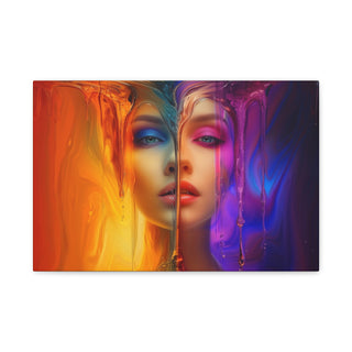 Creative Half Face - Digital Painting On Matte Canvas