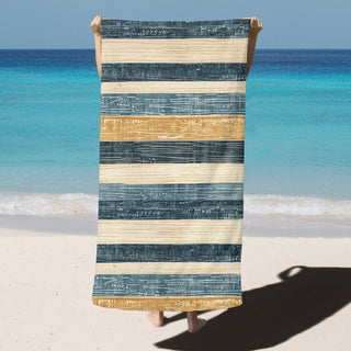 Golds and Blues - Beach Towel