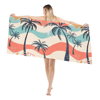 Beautiful Palm Trees - Beach Towel