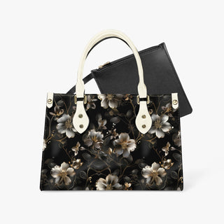 Luxury Floral Tote Bag - Long Strap and Inner Bag