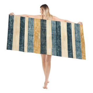 Golds and Blues - Beach Towel