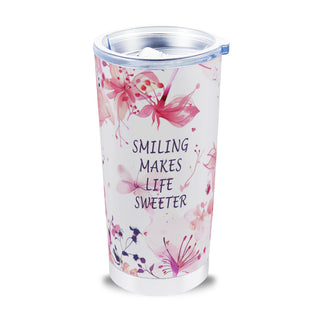 Smiling Makes Life Sweeter - Carry Tumbler