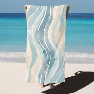 Abstract Ocean Waves - Beach Towel