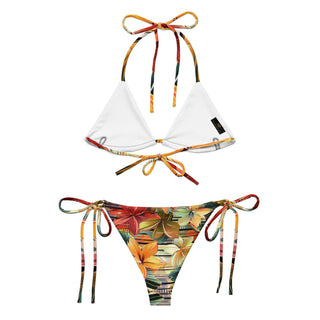Vibrant floral string bikini