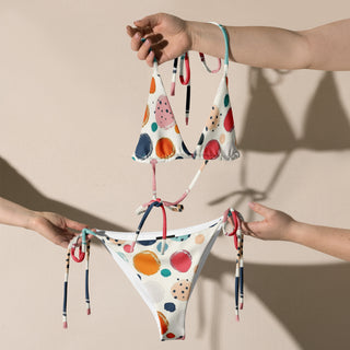 Cute Polka Dot String Bikini