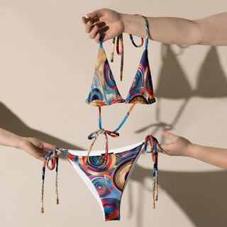 Abstract Rythm String Bikini