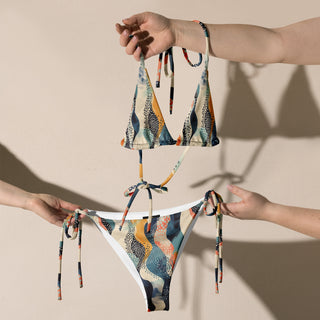 Abstract Designer String Bikini