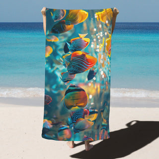 Family of Fish - Beach Towel