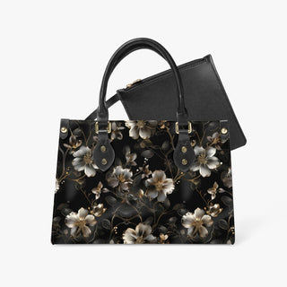 Luxury Floral Tote Bag - Long Strap and Inner Bag