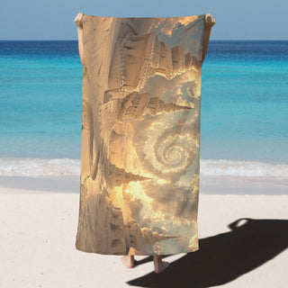 Sandcastles from another Planet - Beach Towel