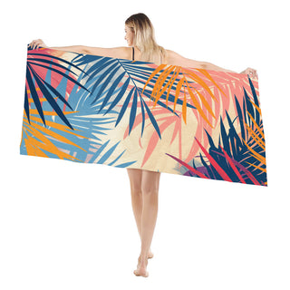 Tropical Leaves - Beach Towel
